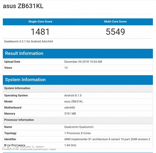 Asus ZenFone Max M2 и Max Pro M2 протестировали в Geekbench