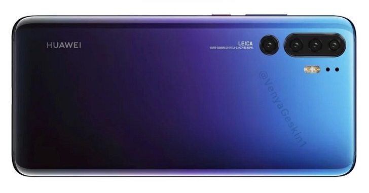 Huawei P30 Pro предстал на реалистичных рендерах