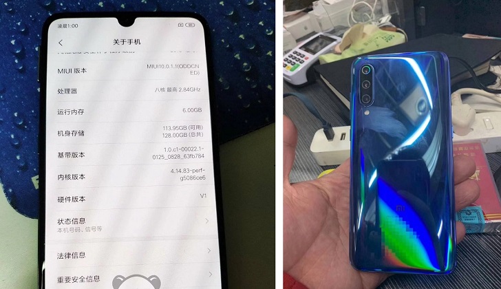 Xiaomi Mi 9 показался на реальных фотографиях